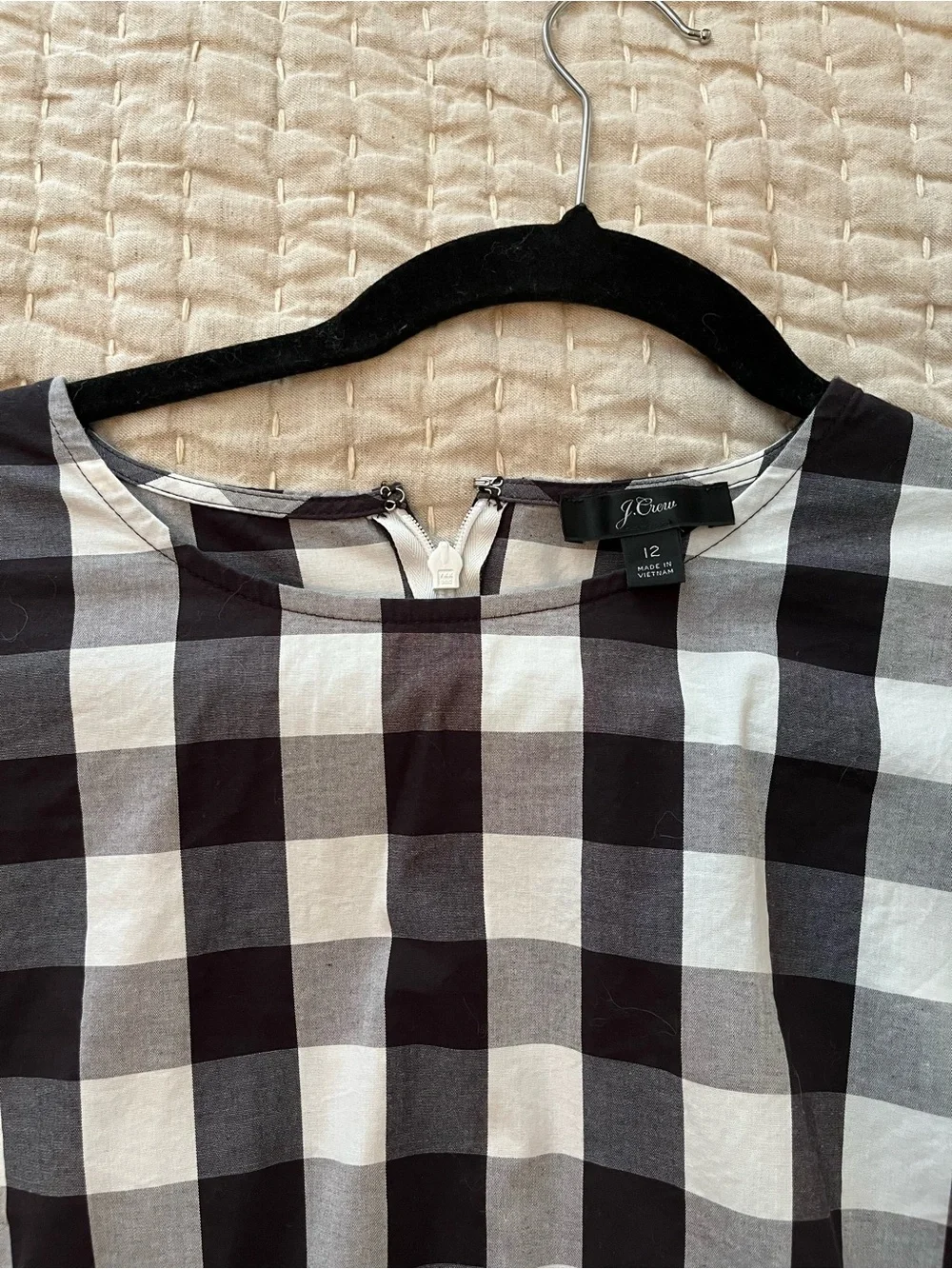 J. Crew crisp gingham